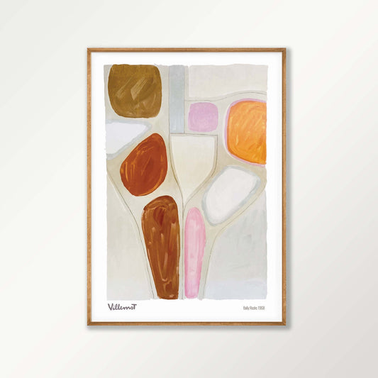 Bally Rocks by Bernard Villemot in Tasmanian Oak Frame | Atollo Printshop