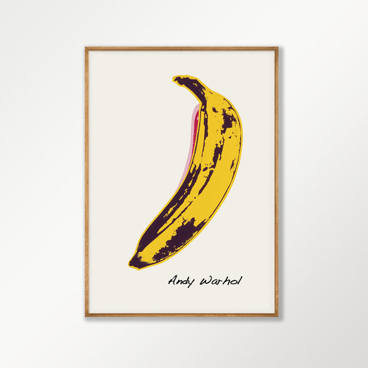 Andy Warhol – Banana in Tasmanian Oak Frame | Atollo Printshop