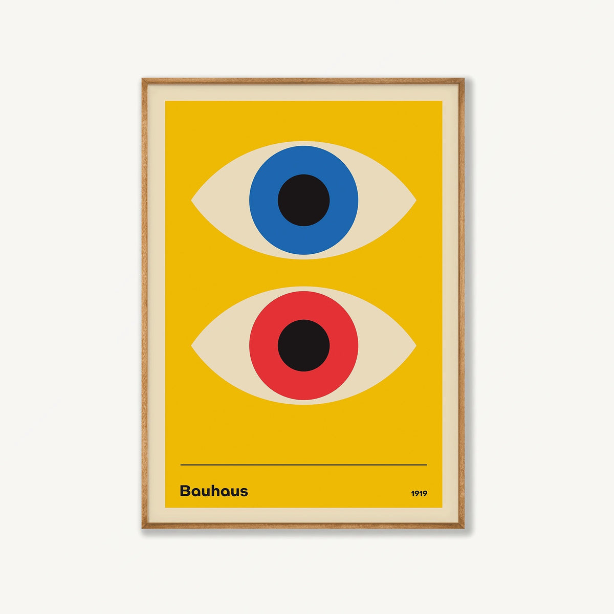 Bauhaus – Poster No.1 in Tasmanian Oak Frame | Atollo Printshop