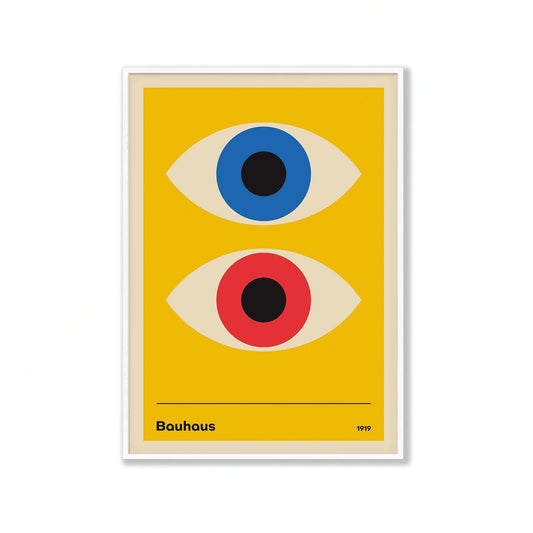 Bauhaus โ Poster No.1 in Matte White Frame | Atollo Printshop
