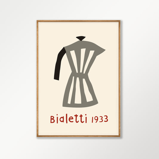 Bialetti 1933 in Tasmanian Oak Frame | Atollo Printshop