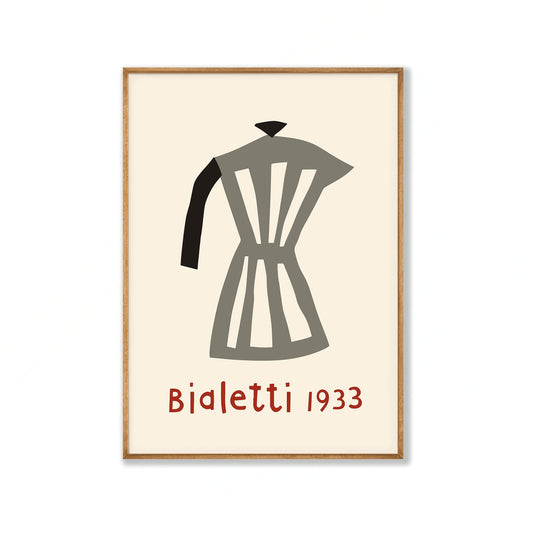 Bialetti 1933 in Tasmanian Oak Frame | Atollo Printshop