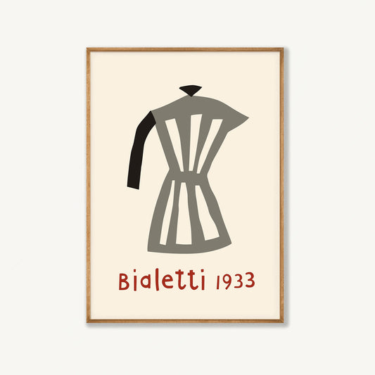 Bialetti 1933 in Tasmanian Oak Frame | Atollo Printshop