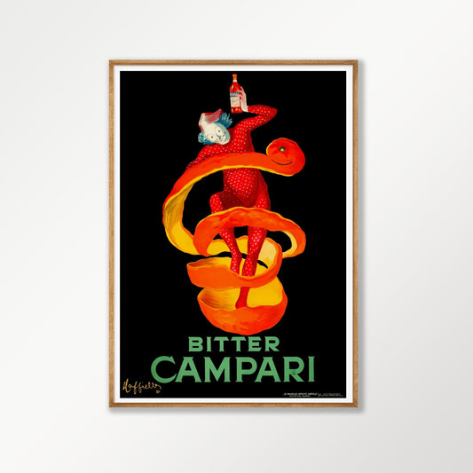 Campari Bitter by Leonetto Cappiello in Tasmanian Oak Frame | Atollo Printshop