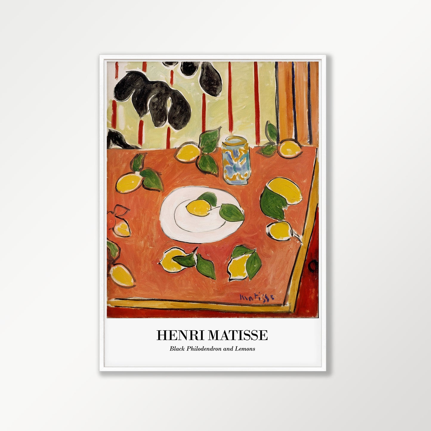 Black Philodendron and Lemons by Henri Matisse