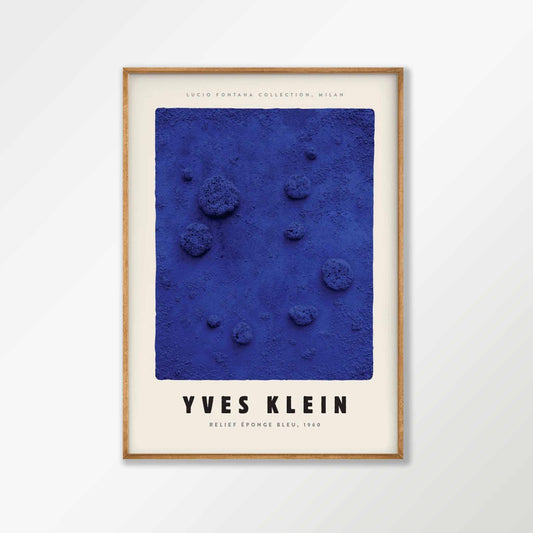 Bleu by Yves Klein in Tasmanian Oak Frame | Atollo Printshop