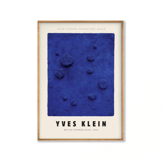 Bleu by Yves Klein in Tasmanian Oak Frame | Atollo Printshop