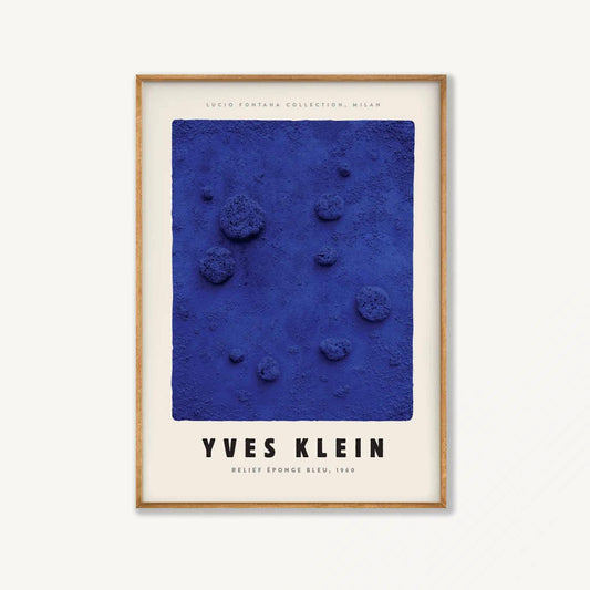 Bleu by Yves Klein in Tasmanian Oak Frame | Atollo Printshop