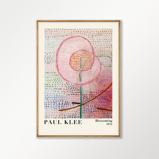 Blossoming 1934 by Paul Klee in Tasmanian Oak Frame | Atollo Printshop