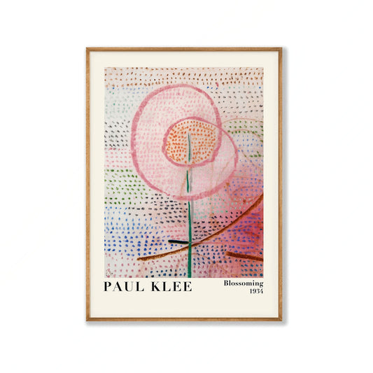 Blossoming 1934 by Paul Klee in Tasmanian Oak Frame | Atollo Printshop
