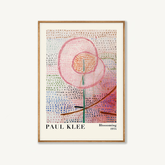 Blossoming 1934 by Paul Klee in Tasmanian Oak Frame | Atollo Printshop