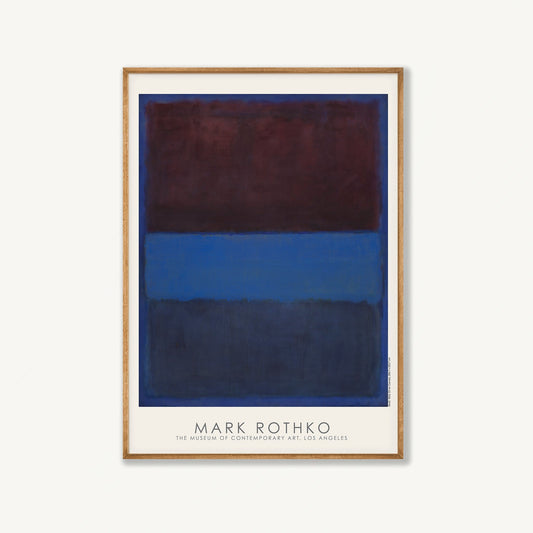Mark Rothko – Blue and Purple in Tasmanian Oak Frame | Atollo Printshop