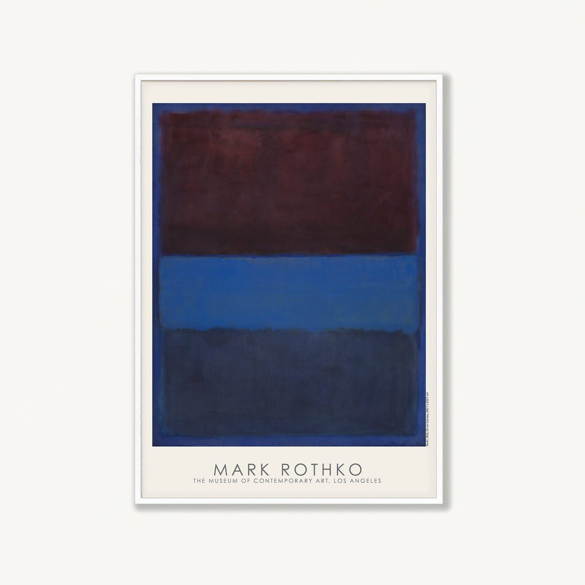 Mark Rothko – Blue and Purple in Matte White Frame | Atollo Printshop