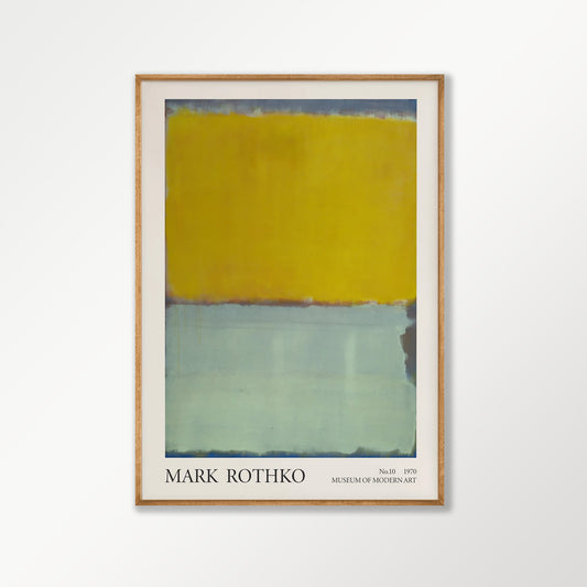 Mark Rothko – Blue and Yellow in Tasmanian Oak Frame | Atollo Printshop