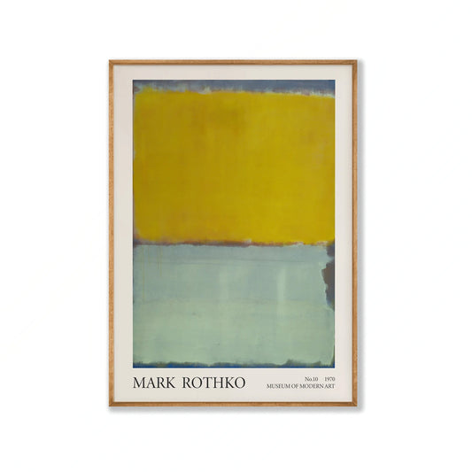 Mark Rothko β Blue and Yellow in Tasmanian Oak Frame | Atollo Printshop