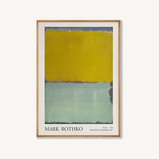 Mark Rothko – Blue and Yellow in Tasmanian Oak Frame | Atollo Printshop