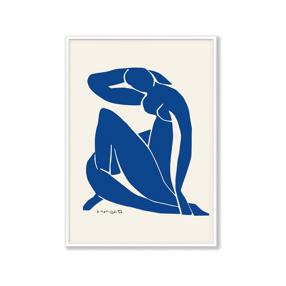 Henri Matisse – Blue Nude II Henri Matisse in Matte White Frame | Atollo Printshop