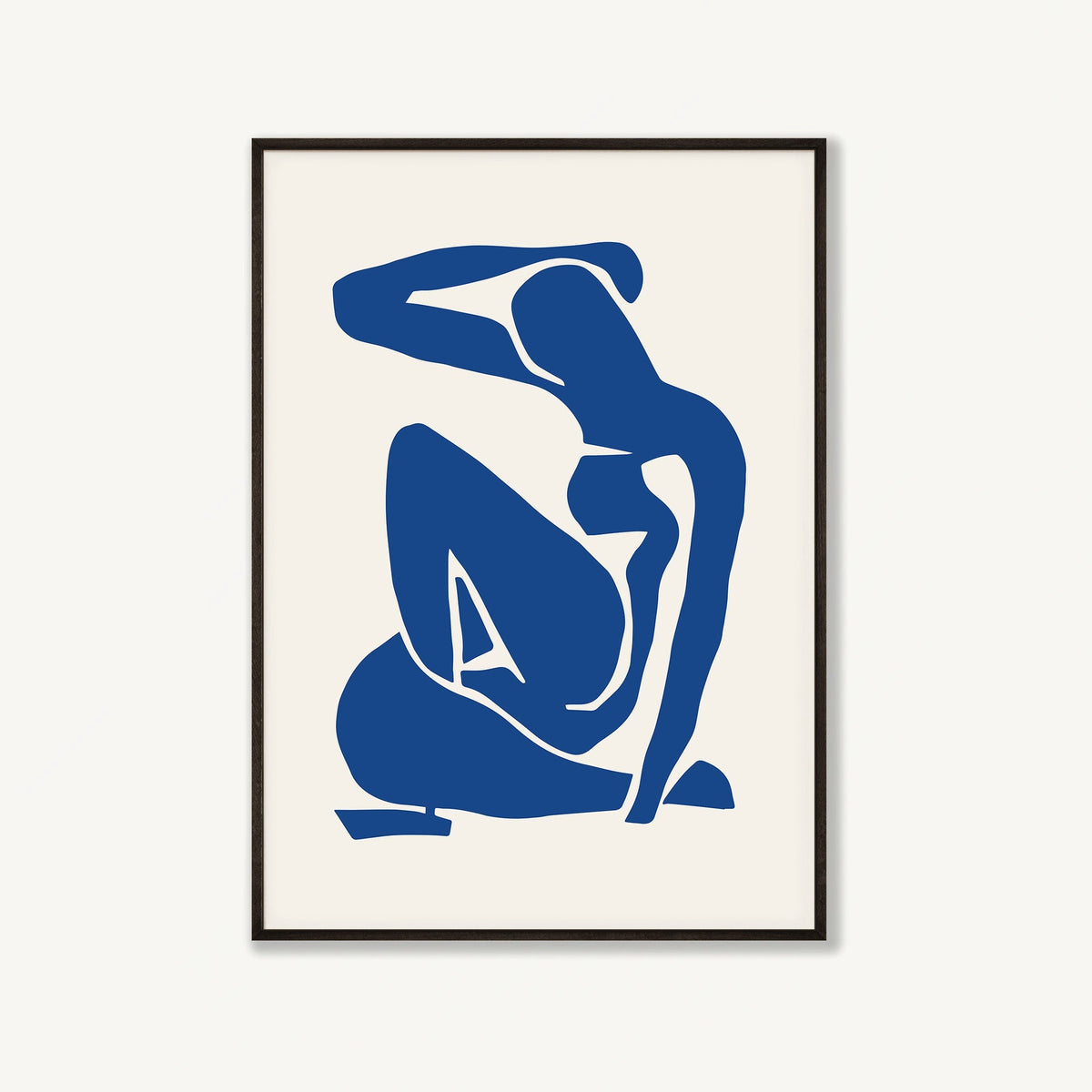 Henri Matisse – Blue Nude Organic in Matte Black Frame | Atollo Printshop