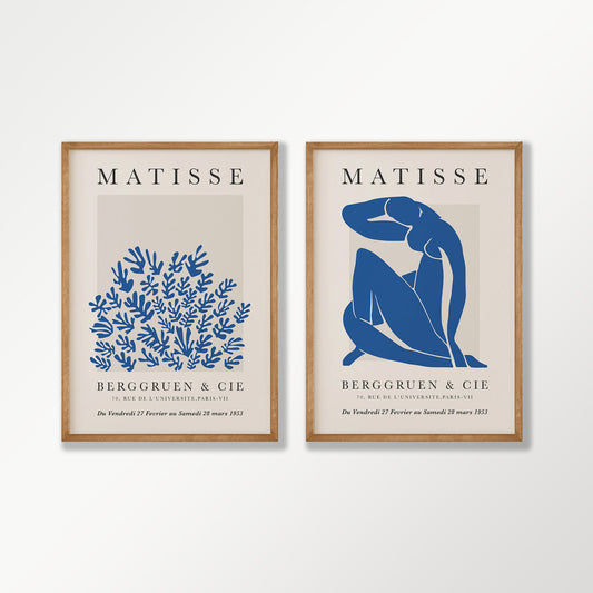 Henri Matisse – Blue Pair in Tasmanian Oak Frame | Atollo Printshop