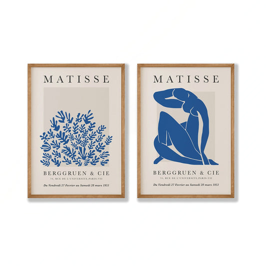 Henri Matisse – Blue Pair in Tasmanian Oak Frame | Atollo Printshop