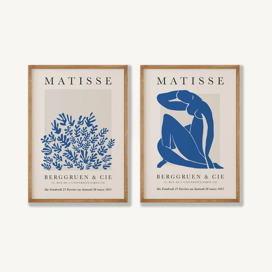 Henri Matisse – Blue Pair in Tasmanian Oak Frame | Atollo Printshop