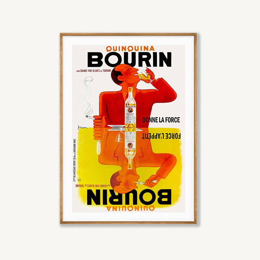 Bourin Quinquina in Tasmanian Oak Frame | Atollo Printshop