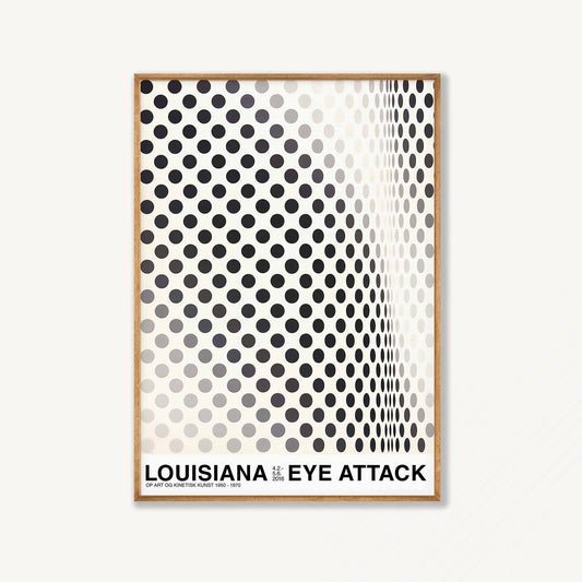 Bridget Riley Exhibition in Tasmanian Oak Frame | Atollo Printshop