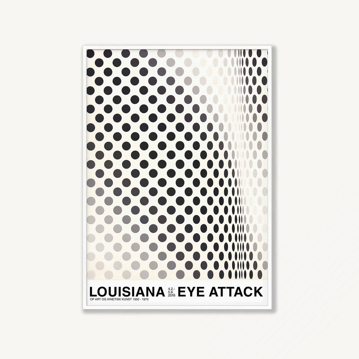 Bridget Riley Exhibition in Matte White Frame | Atollo Printshop