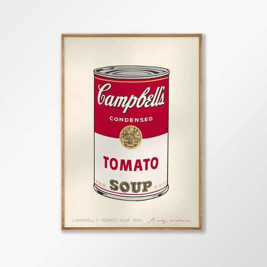 Andy Warhol – Campbells Soup Exhibition Poster Framed Art Print | Atollo Printshop