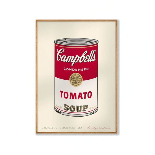 Andy Warhol – Campbells Soup Exhibition Poster Framed Art Print | Atollo Printshop