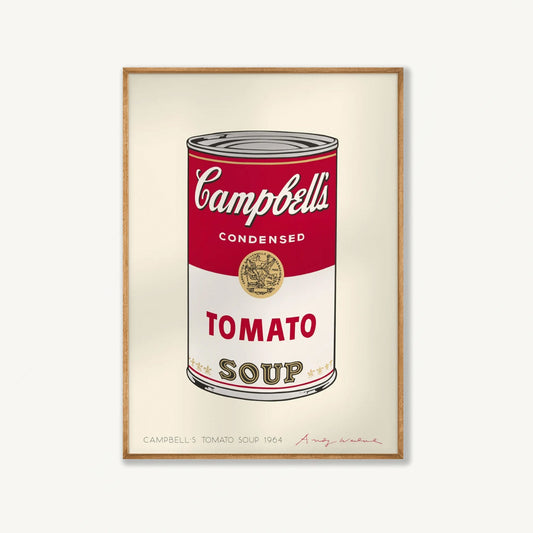 Andy Warhol – Campbells Soup Exhibition Poster Framed Art Print | Atollo Printshop