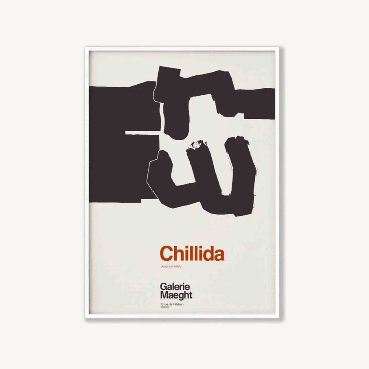 Eduardo Chillida in Matte White Frame | Atollo Printshop