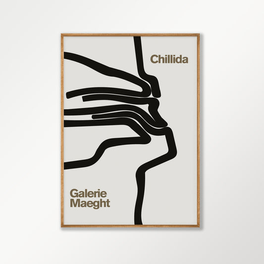 Eduardo Chillida Exhibition in Tasmanian Oak Frame | Atollo Printshop