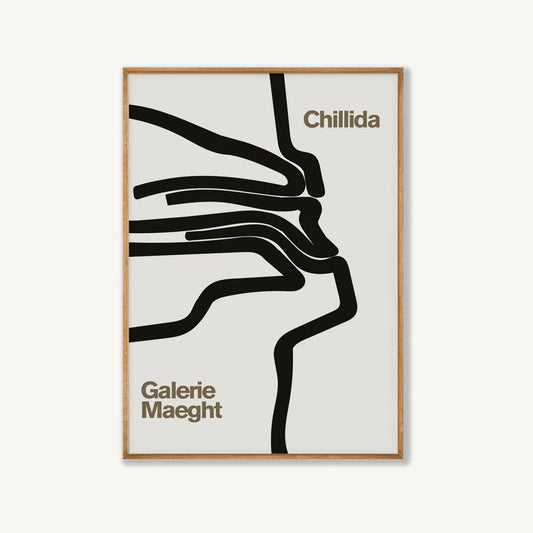 Eduardo Chillida Exhibition in Tasmanian Oak Frame | Atollo Printshop
