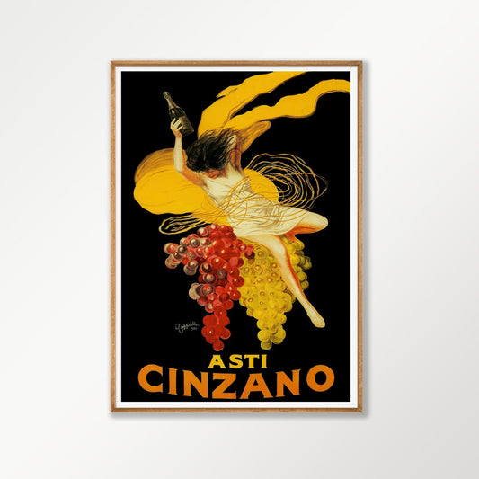 Cinzano by Leonetto Cappiello in Tasmanian Oak Frame | Atollo Printshop