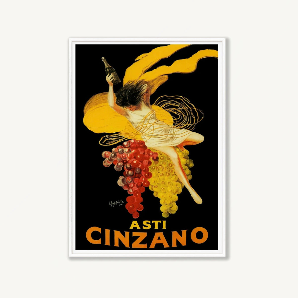 Cinzano by Leonetto Cappiello in Matte White Frame | Atollo Printshop