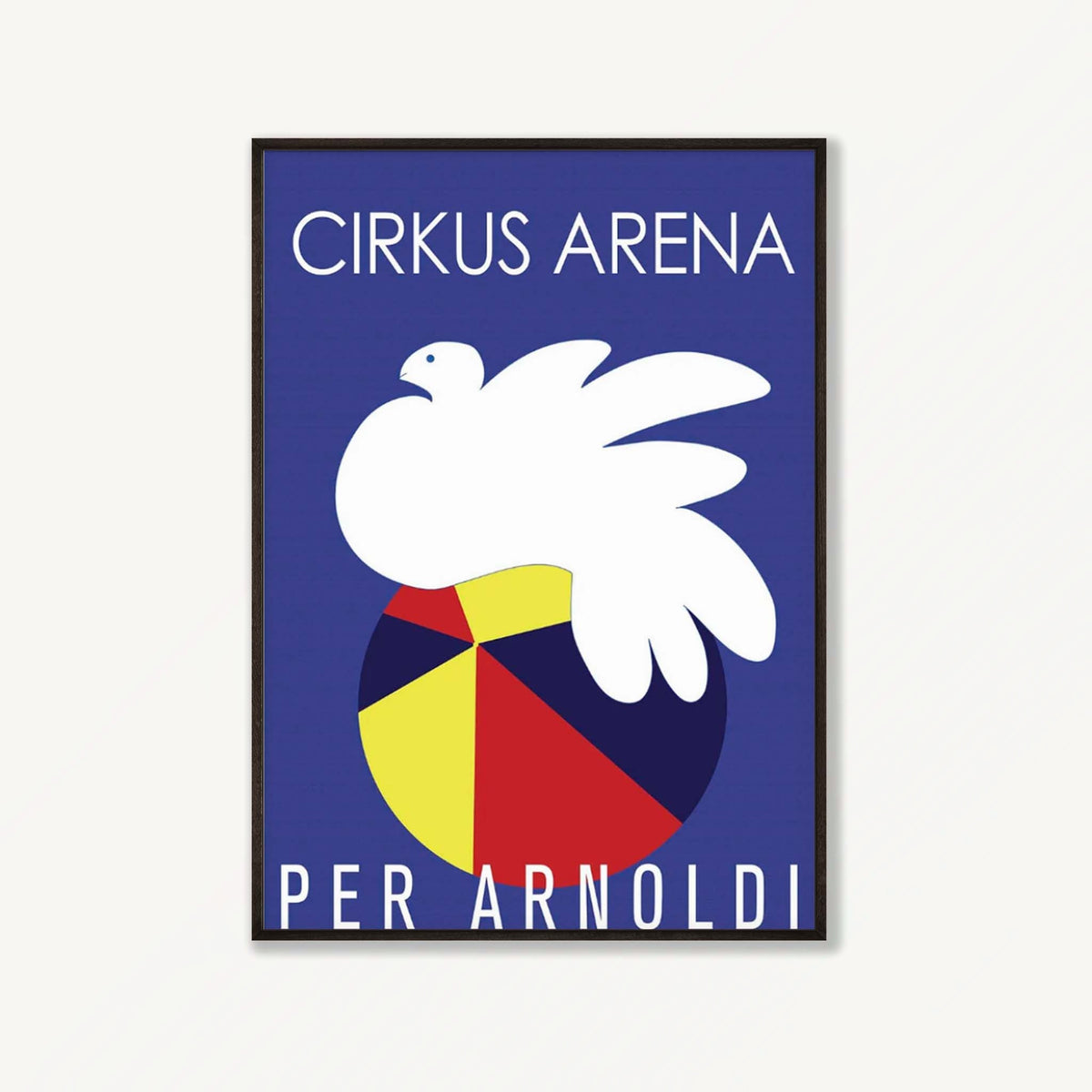 Cirkus Arena by Per Arnoldi in Matte Black Frame | Atollo Printshop