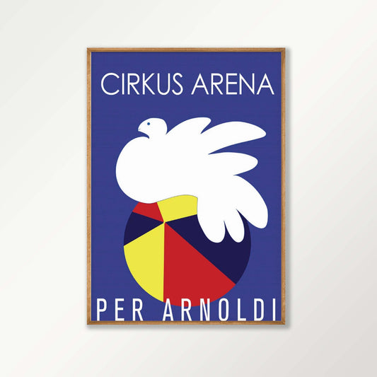 Cirkus Arena by Per Arnoldi in Tasmanian Oak Frame | Atollo Printshop