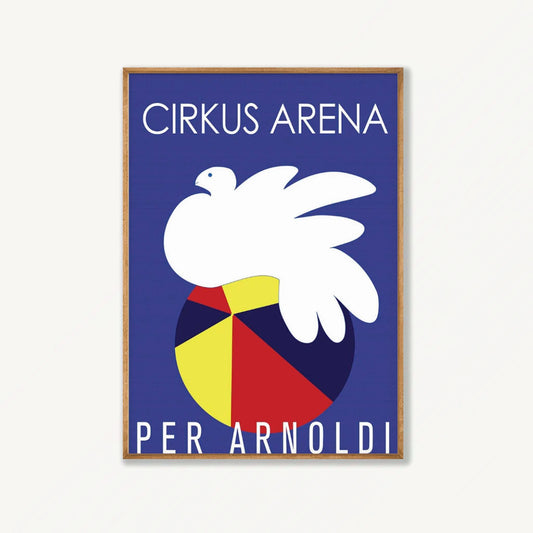 Cirkus Arena by Per Arnoldi in Tasmanian Oak Frame | Atollo Printshop