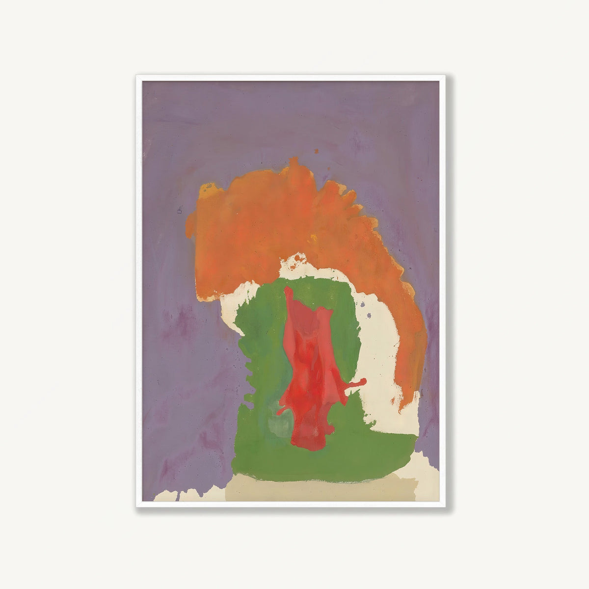 Cloister by Helen Frankenthaler in Matte White Frame | Atollo Printshop