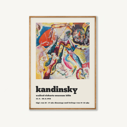 Wassily Kandinsky – Deutsch Exhibition in Tasmanian Oak Frame | Atollo Printshop