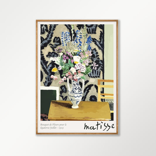 Henri Matisse – Flowers In Vase in Tasmanian Oak Frame | Atollo Printshop