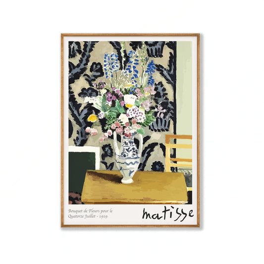 Henri Matisse – Flowers In Vase in Tasmanian Oak Frame | Atollo Printshop
