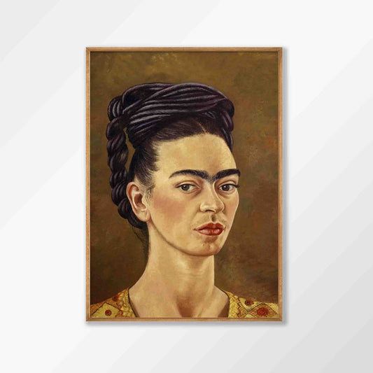 Frida Kahlo – Portrait in Tasmanian Oak Frame | Atollo Printshop