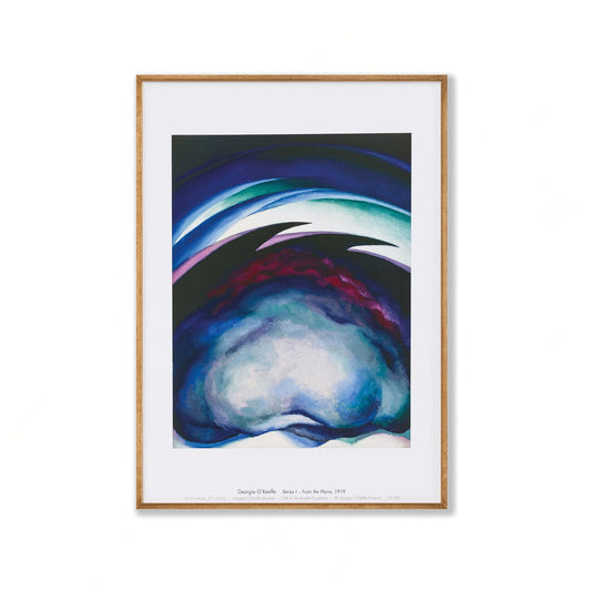 Blue Series by Georgia O'Keeffe in Tasmanian Oak Frame | Atollo Printshop