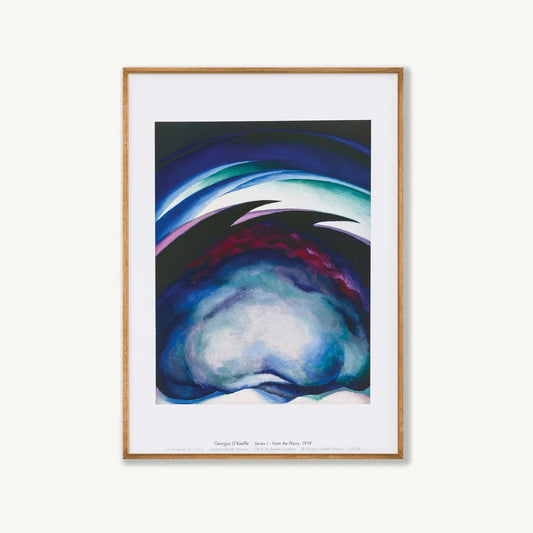Blue Series by Georgia O'Keeffe in Tasmanian Oak Frame | Atollo Printshop