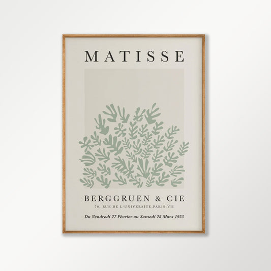 Henri Matisse – Green Exhibition Poster in Tasmanian Oak Frame | Atollo Printshop
