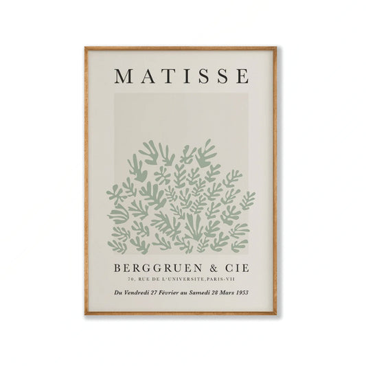 Henri Matisse – Green Exhibition Poster in Tasmanian Oak Frame | Atollo Printshop