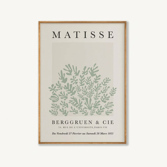 Henri Matisse – Green Exhibition Poster in Tasmanian Oak Frame | Atollo Printshop