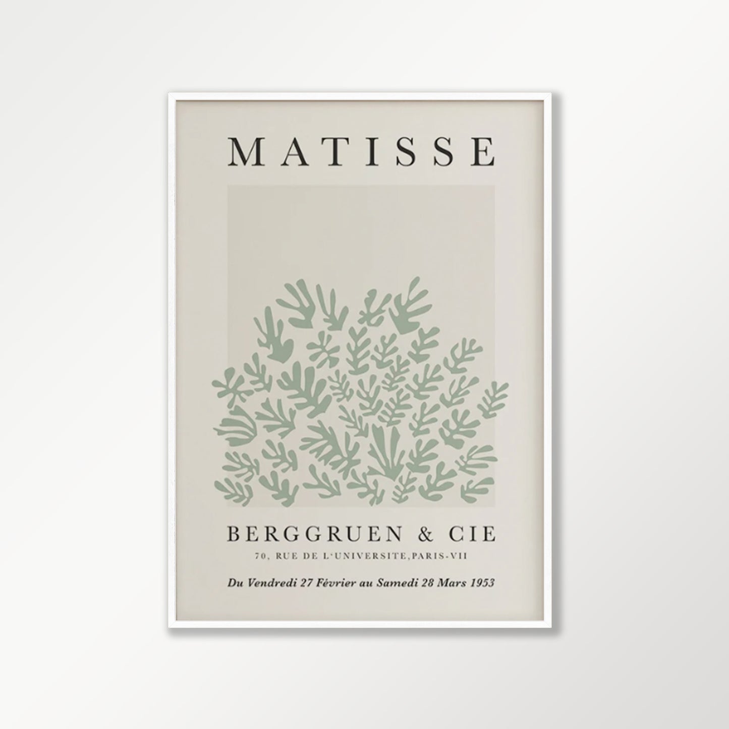 Green Exhibition Poster by Henri Matisse